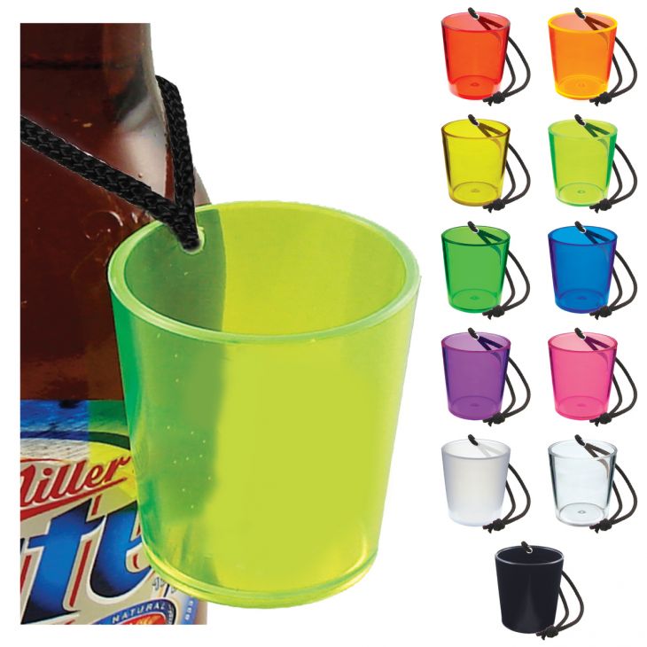 2 oz Bottle Hanging Shot Glass main image